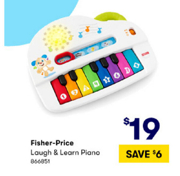 BIG W Fisher-Price Laugh & Learn Piano offer