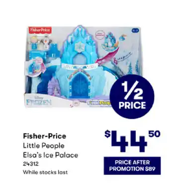BIG W Fisher-Price Little People Elsa's Ice Palace offer