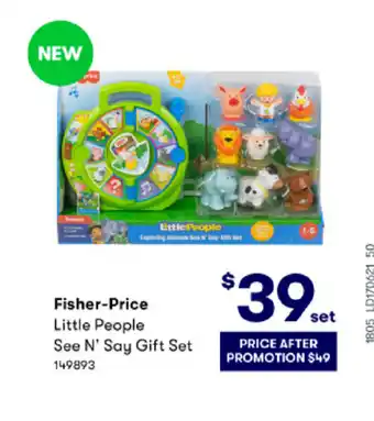 BIG W Fisher-Price Little People See N' Say Gift Set offer