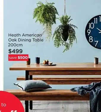 Early Settler Heath American Oak Dining Table offer