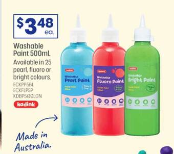 Officeworks Washable Paint 500ml offer