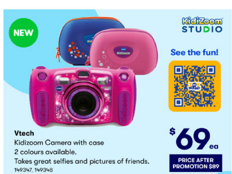 BIG W Vtech Kidizoom Camera With case 2 Colours Available offer
