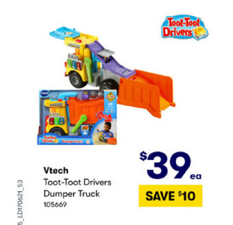 BIG W Vtech Toot-Toot Drivers Dumper Truck offer