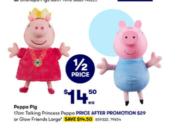 BIG W Peppa Pig 17cm Talking Princess Peppa offer