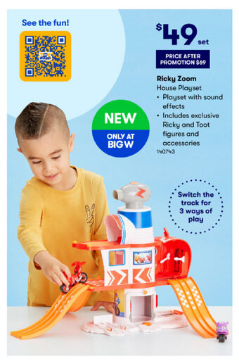 BIG W Ricky Zoom House Playset offer