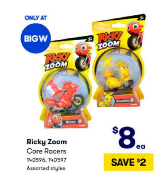 BIG W Ricky Zoom Core Racers offer