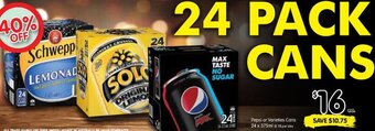 Spar Pepsi or Varieties Cans 24 x 375ml offer