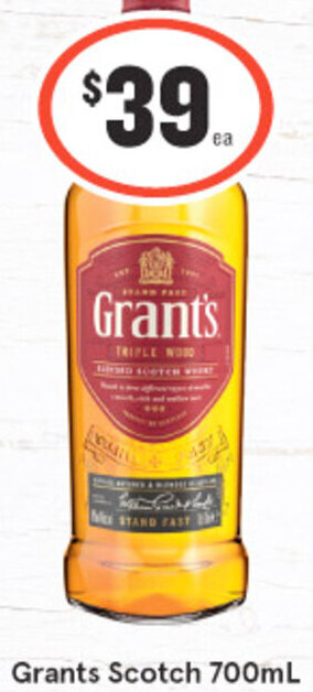 Grants Scotch 700ml