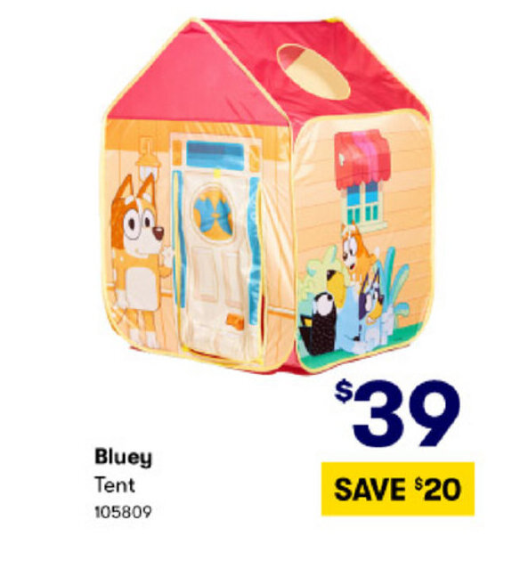Bluey Tent offer at BIG W