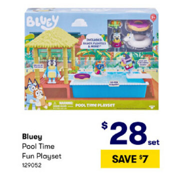 Bluey Pool Time Fun Playset