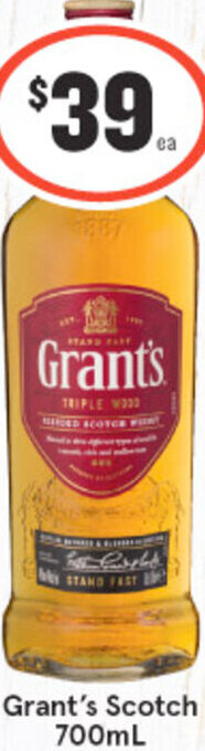 Grant's Scotch 700ml