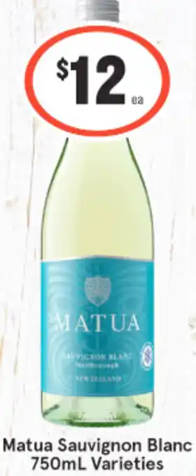 IGA Liquor Matua Sauvignon Blanc Range 750ml Varieties offer