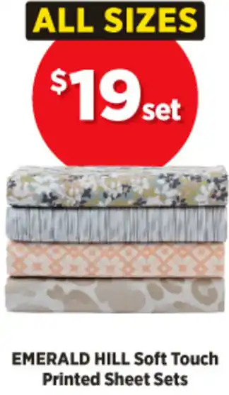 Spotlight Emerald Hill Soft Touch Printed Sheet Sets offer