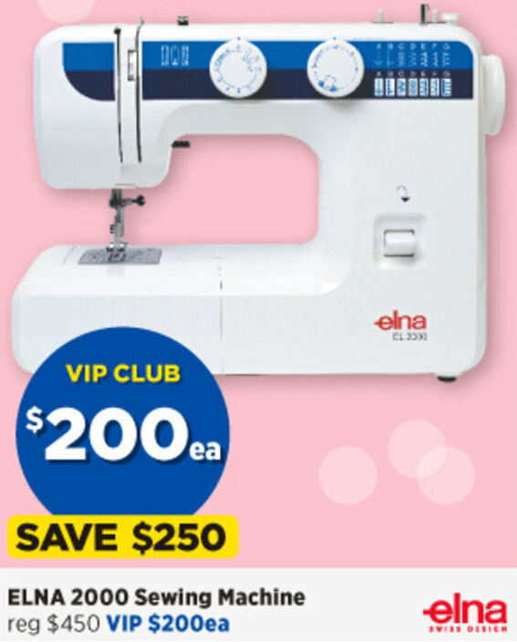 Elna 2000 Sewing Machine offer at Spotlight