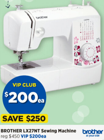 Spotlight Brother LX27NT Sewing Machine offer
