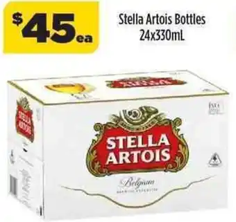 Liquorland Stella Artois Bottles 24x330ml offer