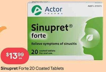 Discount Drug Stores Sinupret Forte 20 Coated Tablets offer