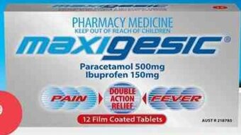 Discount Drug Stores Maxigesic Double Action Relief 12 Tablets offer