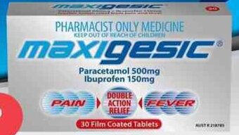 Discount Drug Stores Maxigesic Double Action Relief 30 Tablets offer