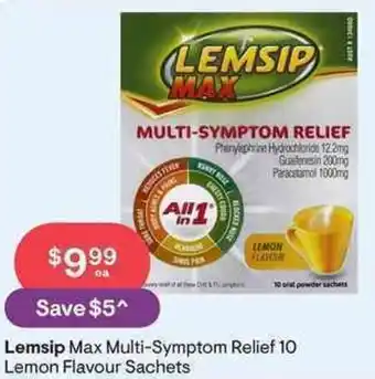 Lemsip Max Multi-Symptom Relief 10 Lemon Flavour Sachets