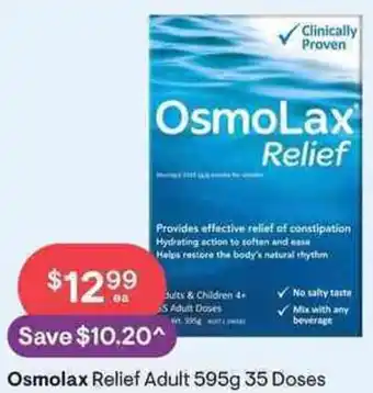 Osmolax Relief Adult 595g 35 Doses