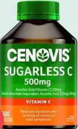 Discount Drug Stores Cenovis Sugarless C 500mg 300 Chewable Tablets offer