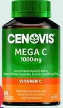 Discount Drug Stores Cenovis Mega C 1000mg 60 Chewable Tablets offer