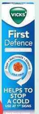 Discount Drug Stores Vicks First Defence Nasal Spray 15ml offer