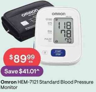 Discount Drug Stores Omron HEM-7121 Standard Blood Pressure Monitor offer