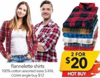 Cheap as Chips Flannelette Shirts offer