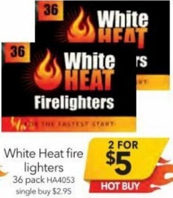 Cheap as Chips White Heat Fire Lighters offer