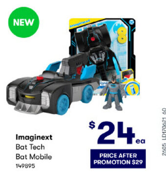 BIG W Imaginext Bat Tech Bat Mobile offer