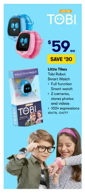 BIG W Little Tikes Tobi Robot Smart Watch offer