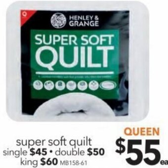 Cheap as Chips Super Soft Quilt Queen offer