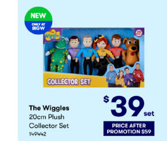 BIG W The Wiggles 20cm Plush Collector Set offer