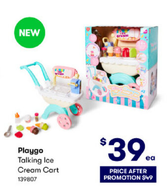 BIG W Playgo Talking Ice Cream Cart offer