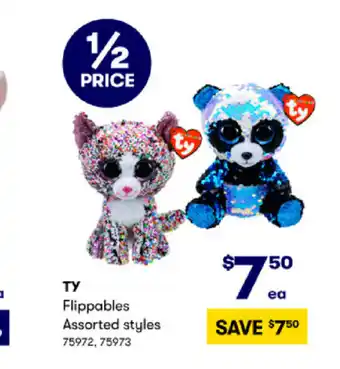 BIG W TY Flippables Assorted Styles offer