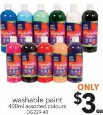 Cheap as Chips Washable Paint 400ml offer