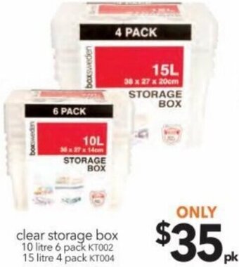 Cheap as Chips Clear Storage Box offer