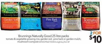 Cheap as Chips Brunnings Naturally Good 25 Litre Packs offer