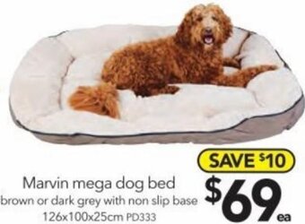 Cheap as Chips Marvin Mega Dog Bed 126x100x25cm offer