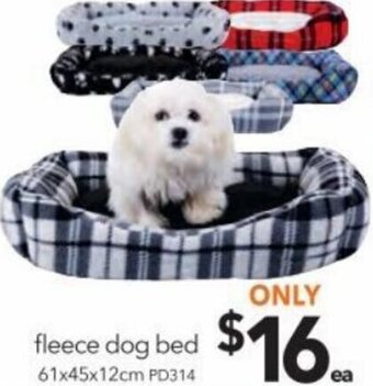 Cheap as Chips Fleece Dog Bed 61x45x12cm offer