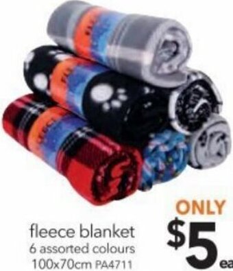 Cheap as Chips Fleece Blanket 100x70cm offer