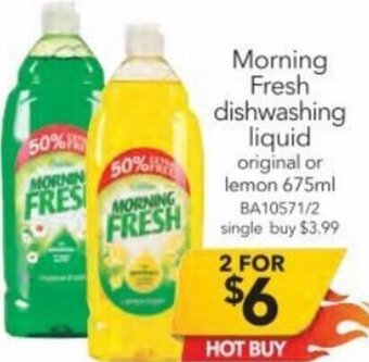 Cheap as Chips Morning Fresh Dishwashing Liquid offer