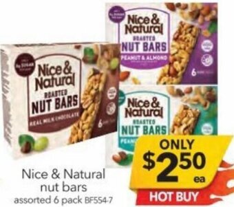 Cheap as Chips Nice & Natural Nut Bars offer