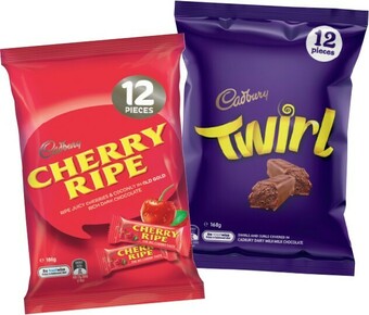 IGA Cadbury Share Pack 144-180g Selected Varieties offer