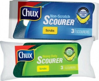 IGA Chux Heavy Duty or Non-Scratch Scourer Scrubs 3 Pack offer