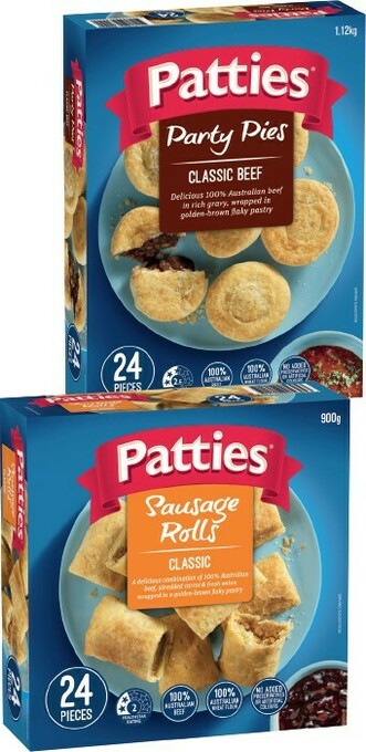 IGA Patties Party Pies or Sausage Rolls 24 Pack offer
