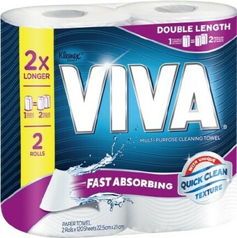 IGA Kleenex Viva Double Length Paper Towel 2 Pack offer