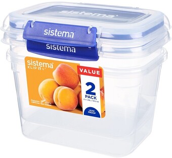 BIG W Sistema Klip It Plus Rectangle Container 1.49L 2 Pack offer